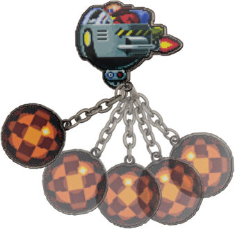 Sonic The Hedgehog – Dr. Eggman Egg Mobile Chained Pin Badge