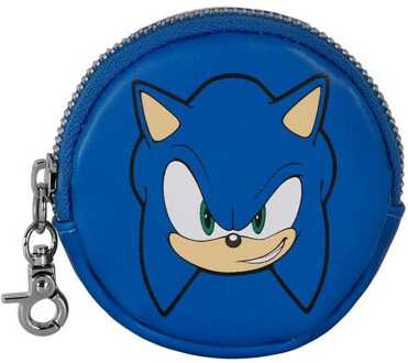 Sonic - The Hedgehog Face-Cookie Coin Purse SEGA Blue