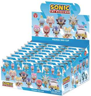 Sonic the Hedgehog PVC Bag Clips Flocking Series 5 Display (24)