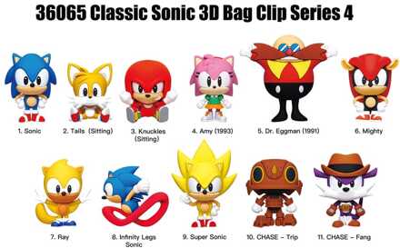 Sonic the Hedgehog PVC Bag Clips Series 4 Display (24)