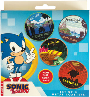 Sonic The Hedgehog – Set of 4 Location Coasters