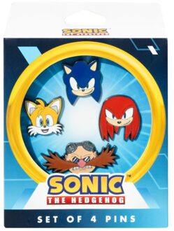 Sonic The Hedgehog Set Of 4 Pins