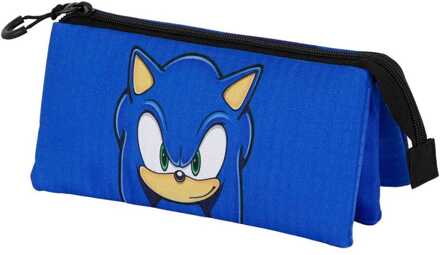 Sonic - The Hedgehog Triple Pencil case SEGA Sight Blue