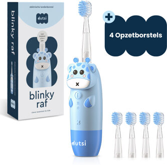 Sonische Kindertandenborstel - 0 t/m 6 Jaar - Timer & Lichtshow - Oplaadbaar - Blauw