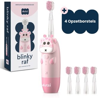 Sonische Kindertandenborstel - 0 t/m 6 Jaar - Timer & Lichtshow - Oplaadbaar - Roze