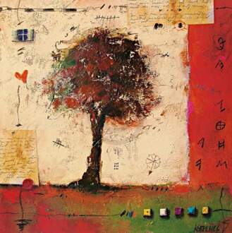 Sonja Kobrehel - Tree Ii Kunstdruk 70x70cm