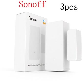 Sonoff DW2 Wifi Draadloze Deur Raam Sensor Smart Home Elektronica Afstandsbediening Linkage Apparaat Geen Hub Nodig Met Ewelink 3stk