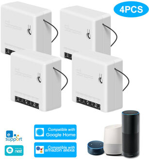 Sonoff MINI DIY APP Smart Afstandsbediening Timer Schema Voice Power-on Status DIY Modus Twee Manier Wifi Smart schakelaar Smart Home 4 stk