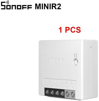 Sonoff MINIR2 Twee Manier Schakelaar Mini Wifi Smart Home Swcith Draadloze Afstandsbediening Switch Werkt Met Ewelink Alexa Google Thuis 1stk MINIR2