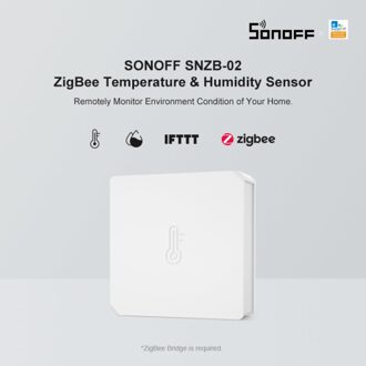 Sonoff SNZB-01/2/3/4 Zigbee Temperatuur Vochtigheid Sensor Real Time Low-Batterij Kennisgeving Workssonoff Zigbee Brug Ewelink app SONOFF SNZB-02