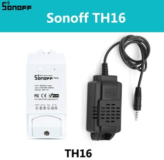 Sonoff TH10 TH16 Wifi Schakelaar Si7021 S18b20 Temperatuur Vochtigheid Sensor Wifi Afstandsbediening Voor Smart Home Automation Module 16A TH16 en Si7021
