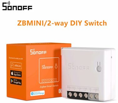 Sonoff Zbbridge Zigbee Brug Draadloze Schakelaar Temperatuur En Vochtigheid Motion Deur/Raam Sensor Werken Met Wifi Via Ewelink App ZBMINI