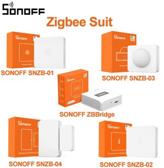 Sonoff Zbbridge Zigbee Brug Draadloze Schakelaar Temperatuur En Vochtigheid Motion Deur/Raam Sensor Werken Met Wifi Via Ewelink App Zigbee Suit