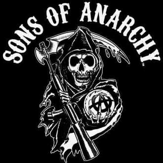 Sons of Anarchy Arched Reaper Women's Cropped Hoodie - Black - XS - Zwart