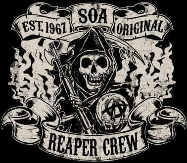 Sons of Anarchy Reaper Crew Women's Cropped Hoodie - Black - XS - Zwart