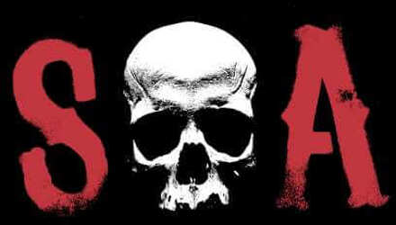 Sons of Anarchy SA Skull Women's Cropped Hoodie - Black - XS - Zwart