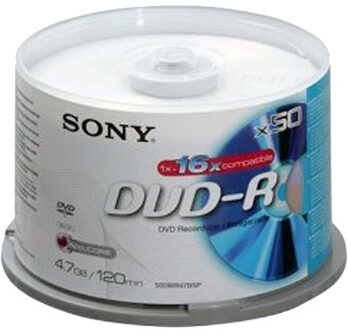 Sony DVD-R 4,7 GB Blanco dvd's