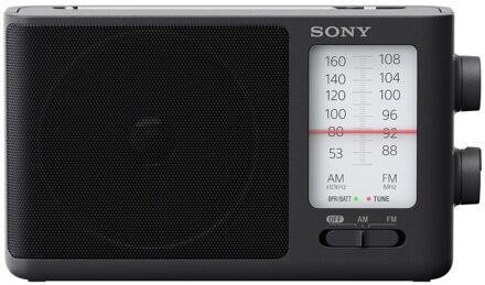 Sony ICF-506 FM radio Zwart