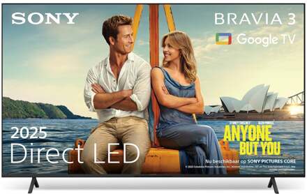 Sony K-50S39BP (2025) BRAVIA 3 - 50 inch - LED TV Zwart