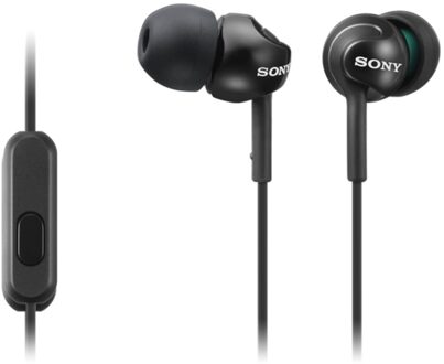 Sony MDR-EX110AP In-ear oordopjes Zwart