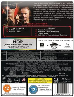 Sony Pictures The Mask of Zorro 4K Ultra HD Steelbook (includes Blu-ray)