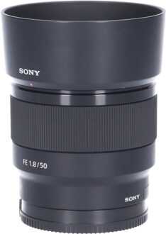 Sony Tweedehands Sony FE 50mm f/1.8 CM7698 Zwart
