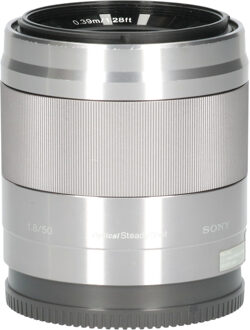Sony Tweedehands Sony Nex 50mm f/1.8 OSS Zilver CM9014
