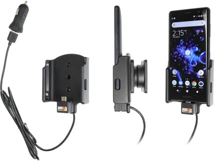 Sony Xperia XZ2 Compact Actieve houder met 12V USB plug 721052