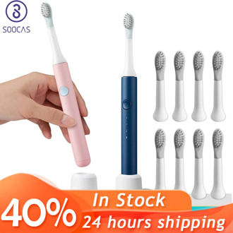 SOOCAS Electric Toothbrush Ultrasonic Automatic Tooth Brush Rechargeable Waterproof xiaomi SOOCAS Toothbrush Gift 4