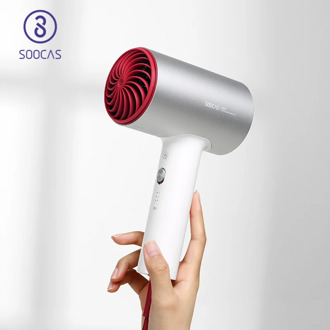 SOOCAS H5 Negative Ion Hair Dryer 1800W Professional Blow Dryer Aluminum Alloy Powerful Electric Dryer Cold Hot Air Circulating