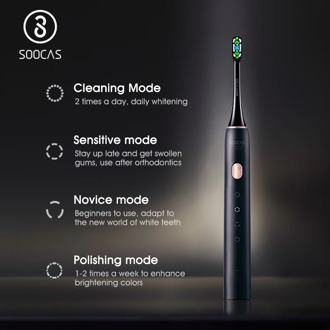 SOOCAS Sonic Electric Toothbrush X3U Upgraded Smart tooth brush Ultrasonic Automatic Brush Waterproof USB tpye-c Fast Charging