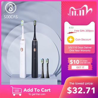 SOOCAS X3U Sonic Electric Toothbrush Smart Tooth Brush Ultrasonic Automatic Toothbrush USB Fast Rechargeable Adult Waterproof