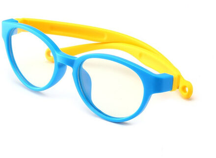 Soolala Anti Blauw Licht Siliconen Bril Kids Optische Frame Jongens Meisjes Computer Blauw Licht Blokkeren Anti Straling Brillen roze blauw gemengd