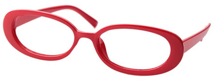 Soolala Leuke Ovale Optische Glazen Frame Vrouwen Eyewear Prescription Brillen Frame Clear Lens Bijziendheid Bril rood