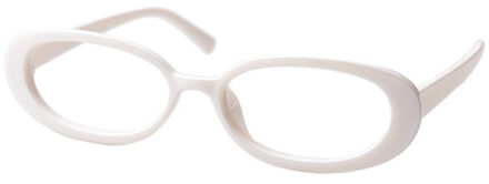 Soolala Leuke Ovale Optische Glazen Frame Vrouwen Eyewear Prescription Brillen Frame Clear Lens Bijziendheid Bril wit