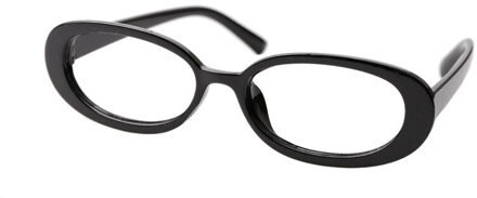 Soolala Leuke Ovale Optische Glazen Frame Vrouwen Eyewear Prescription Brillen Frame Clear Lens Bijziendheid Bril zwart