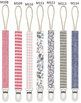 Soother Holder Cotton Baby Pacifier Clip Pacifier Chain Dummy Clip for Nipples P31B