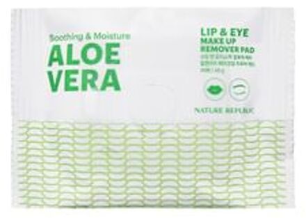 Soothing & Moisture Aloe Vera Lip & Eye Make Up Remover Pad 30 pads