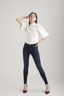 Sophia dames skinny jeans blue black Blauw - 27-32
