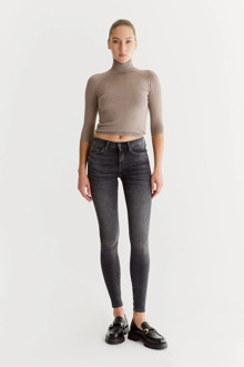 Sophia dames skinny jeans random grey Grijs - 26-32