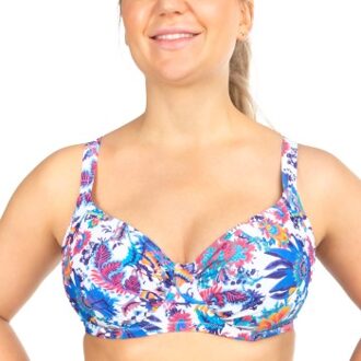 Sophia Floral Underwire Bikini Bra * Actie * Wit,Versch.kleure/Patroon - E 40,E 42