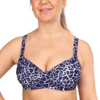Sophia Navy Crackle Underwire Bikini Bra * Actie * Blauw,Versch.kleure/Patroon - D 38,E 40,E 42,F 38,F 40