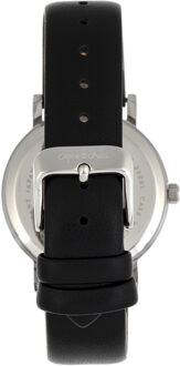 Sophie en Freda Budapest horloge met leren band - maat Zwart