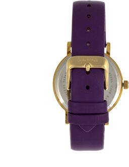 Sophie en Freda Budapest horloge met leren band Paars