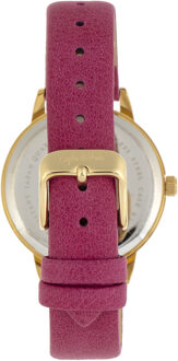 Sophie en Freda Vancouver lederen band horloge Roze