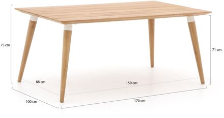 Sophie Studio Tuintafel 170 x 100 cm Bruin