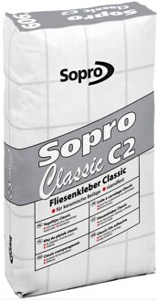 sopro Flexibele Vloer Tegellijm Sopro Classic C2 FC 606 25 kg Sopro