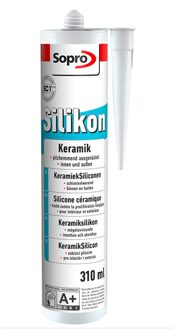 sopro Keramiek Kit Siliconen 310ml Transparant nr 00 Sopro