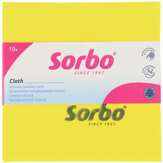 Sorbo allesdoekjes 10 stuks 40x38cm geel