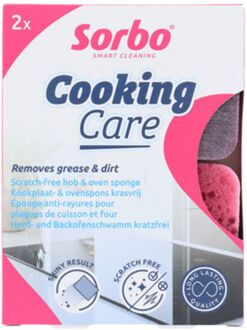 Sorbo Cooking Care spons set a 2st Roze